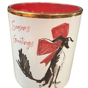 JILL & ALLY Holiday Dog Christmas Scented Candle Saks Fifth Avenue Brand New